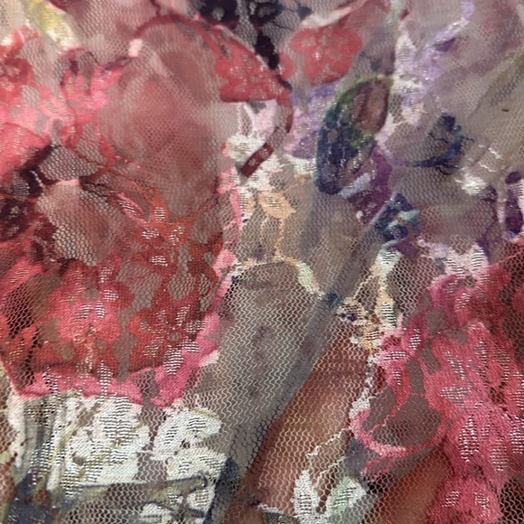 Roz & Ali Lace Overlay Top Size 1X NWOT - Picture 13 of 15